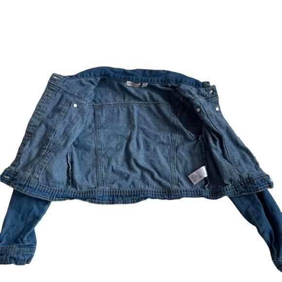 Nanette Lepore girls denim jean jacket - Picture 3 of 5